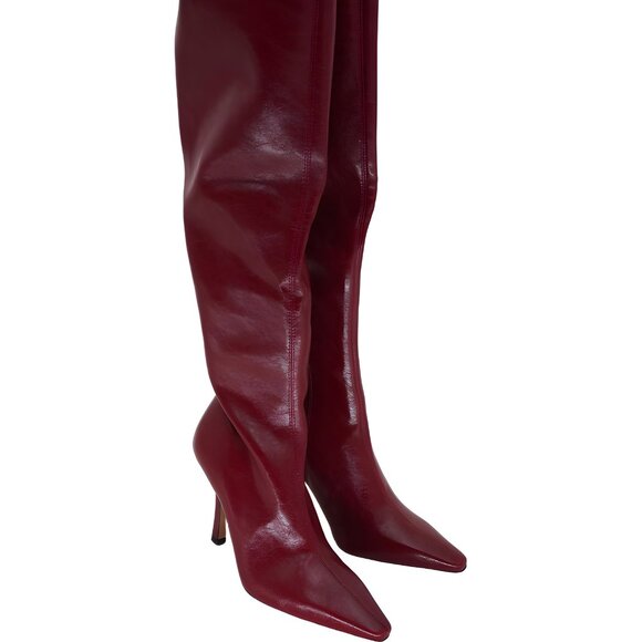 Steve Madden Red Over-The-Knee Boots Size 7.5 M for Women - Picture 4 of 6